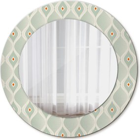 Lustro dekoracyjne okrągłe Lekki wzór vintage