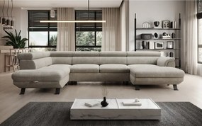 Narożnik RAVEN XL wolnostojący z funkcją spania tkanina Artico 37431 Nata WERSAL