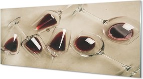 Panel szklany do Kuchni Kryształowe Kieliszki do Wina