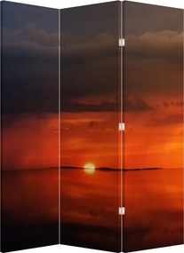 Parawan - Zachód Słońca z żaglówką (126x170 cm)