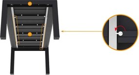 Rozkładany stół do kawiarni i ogrodu Vegas Table Medium 180/220