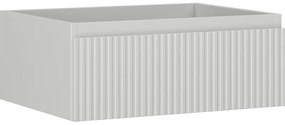 Mexen Rivel szafka łazienkowa podumywalkowa 60 cm, 1 szuflada, ryflowana , szara mat - 91A20-06023-1-BF62