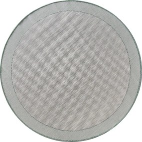 Dywan zewnętrzny Miovani kremowo-zielony 200 cm x 200 cm koło
