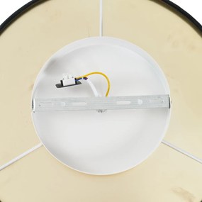 Nowoczesna lampa sufitowa czarny aksamit z LED z 3-stopniowym ściemnianiem - Bredow