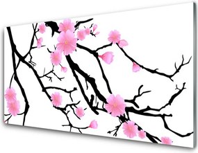 Szkło do Kuchni na Ścianę Artystyczna Kompozycja Florystyczna