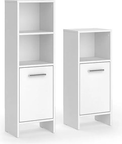 Zestaw mebli łazienkowych biały 33.8x26.3x108.2 karli