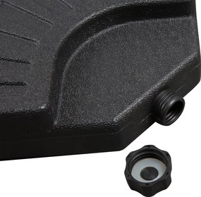 Outsunny 4-cz. Masa parasola może być wypełniona wodą 52 kg lub piaskiem 68 kg