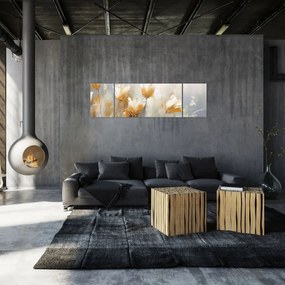 Obraz - Malowanie tulipanów (170x50 cm)