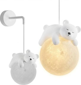 LAMPA ŚCIENNA KINKIET WHITE BEAR G161-1W