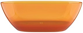 Wanna wolnostojąca przezroczysta - 292 l - 160 x 72 x 56 cm - Pomarańczowy - Żywica - SPAVO