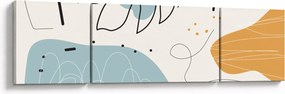 Obraz - ilustracja liścia (170x50 cm)