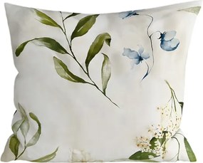 Zestaw 2 szt. dekoracyjnych poszewek na poduszkę z mikrofibry KARDA 45x45 cm, biały