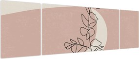 Obraz - Boho leaves N⁰2 (170x50 cm)