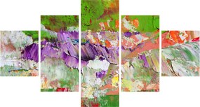 Obraz abstrakcji - malarstwo (125x70 cm)