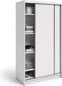 Szafa przesuwna Deverio 120/160/200 cm z lustrem lub bez biała szara dąb craft