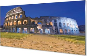 Szkło do Kuchni na Ścianę Koloseum w Blasku Zachodzącego Słońca