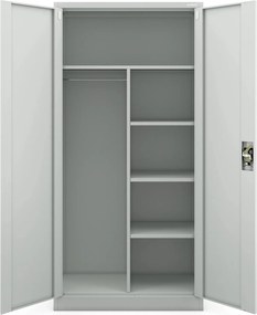 Socjalna szafa ubraniowa Dawid 90x45x185 cm szara