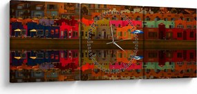 Obraz - Miejsce do letniego pływania (z zegarem) (90x30 cm)