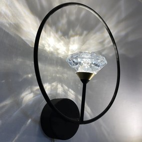Kinkiet ścienny z akrylowym diamentem Tiffany 1