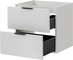 Szafka wisząca  podumywalkowa z szufladami biała 60 x 46 cm ASTROS White