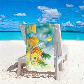 Ręcznik plażowy LEMONADE 100x180 cm kolorowy, 100% mikrofibra