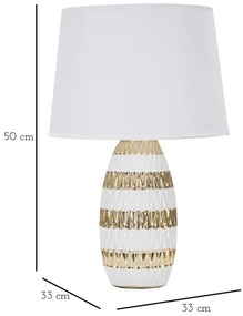 Lampka stołowa w stylu glamour, 33 x 50 cm