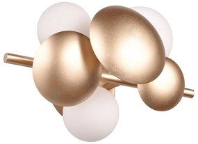Kinkiet w biało-złotym kolorze Bubble – Trio Select