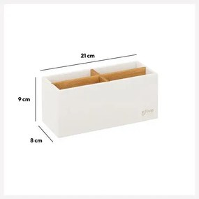 Biały organizer z 4 przegródkami NATUREO