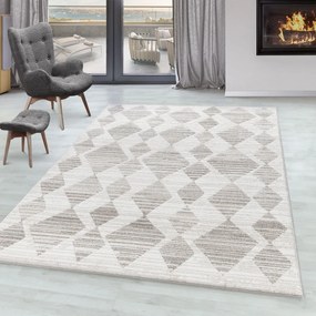 Dywan poliestrowy Berber romby 140 cm x 200 cm