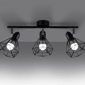 Listwa oświetleniowa ARTEMIS 3 czarna SOLLUX  LIGHTING