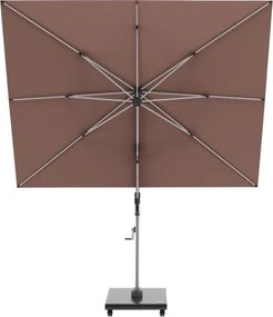 HYPERION 330 x 240 PRESTIGE - luksusowy huśtawkowy parasol ogrodowy z bocznym drążkiem : Kolor parasola - UMBRA