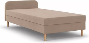 Łóżko kontynentalne Peggie 80x200 / 90x200 / 120x200 z wbudowanym materacem bonellowym