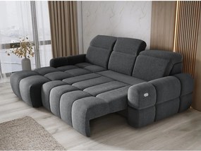 Narożnik MATEO S Wolnostojący Lewostronny Tkanina Memphis 19 kolor Szary WERSAL