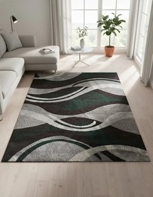 Szaro-Zielony dywan nowoczesny P9-M46