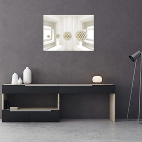 Obraz -Spojrzenie do wnętrza - abstrakcja (70x50 cm)