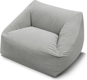 Jasnoszary sztruksowy worek do siedzenia Lilibet – Bobochic Paris