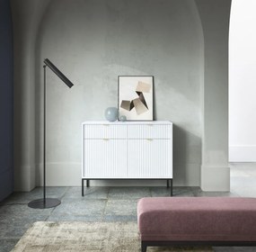 Komoda MILONA 2D2S 104 cm biała mat PIASKI Meble