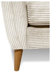 Biała sztruksowa sofa 170 cm Paris – Scandic