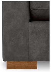 Antracytowa sofa z imitacji skóry 175 cm Hamburg – Scandic