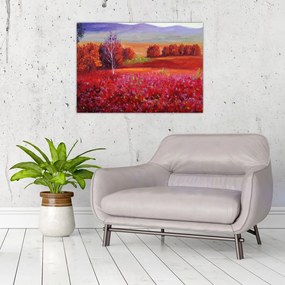 Obraz czerwonego krajobrazu (70x50 cm)