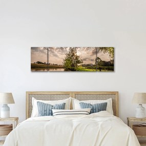 Obraz natury z promieniami (170x50 cm)