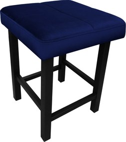 Taboret KLASYK tkanina Welur stelaż metalowy : Kolor Stelaża - Czarny , Kolor tkaniny - VELVET - MG16, Typ tkaniny - Velvet, Wysokość - 45 cm