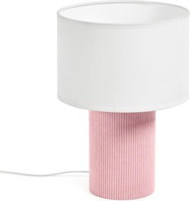 Biało-jasnoróżowa lampka dziecięca Bianella – Kave Home