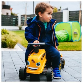 Falk traktorek jcb pomarańćzowy z przyczepką od 1 roku
