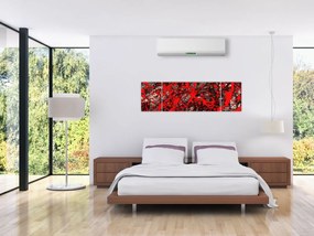 Obraz - Ekspresyjna abstrakcja (170x50 cm)