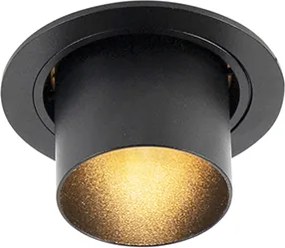 Inteligentny reflektor wpuszczany czarny z możliwością przechylania z WiFi GU10 - Installa