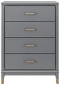 Szara komoda CosmoLiving by Cosmopolitan Westerleigh, 75x106 cm