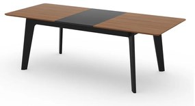 Rozkładany stół z blatem w dekorze orzecha 100x180 cm Shadow – TemaHome