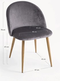 Silla Vint Terciopelo