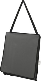 Outsunny Leżak plażowy, składany, regulowane oparcie, kieszeń boczna, miękkie wyściełanie, rama stalowa, Szary, 142x51x40cm